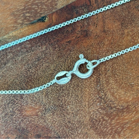 Ruby Sterling Silver Heart Pendant With 925 17” Chain - Picture 6 of 7